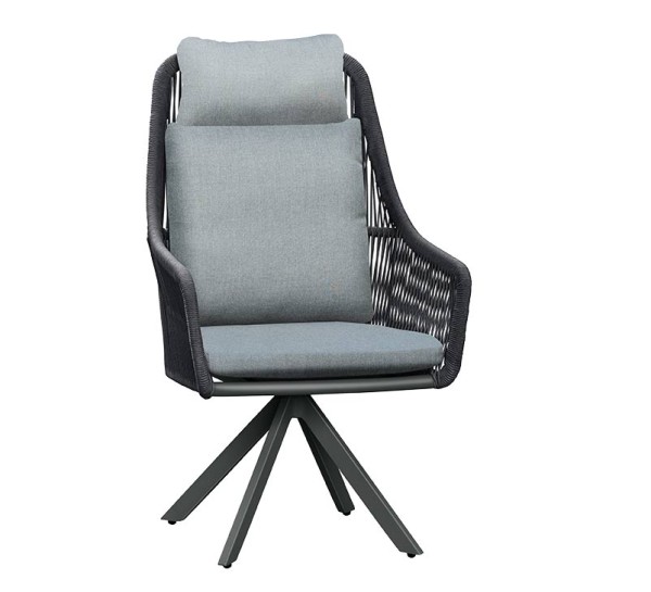 Drehsessel TWIST XL | Edelstahl Anthrazit