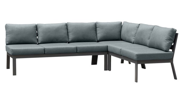 Dininglounge ANTIGUA | Edelstahl Anthrazit