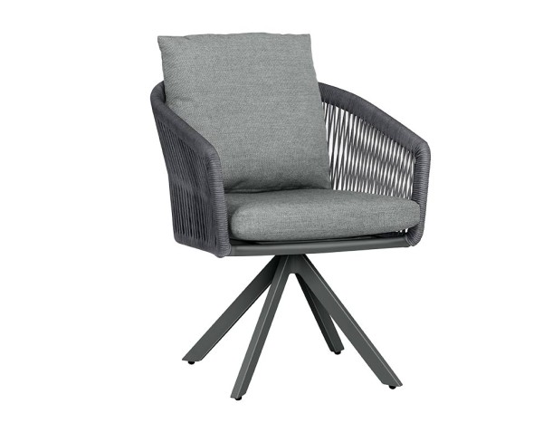 Drehsessel TWIST | Edelstahl Anthrazit